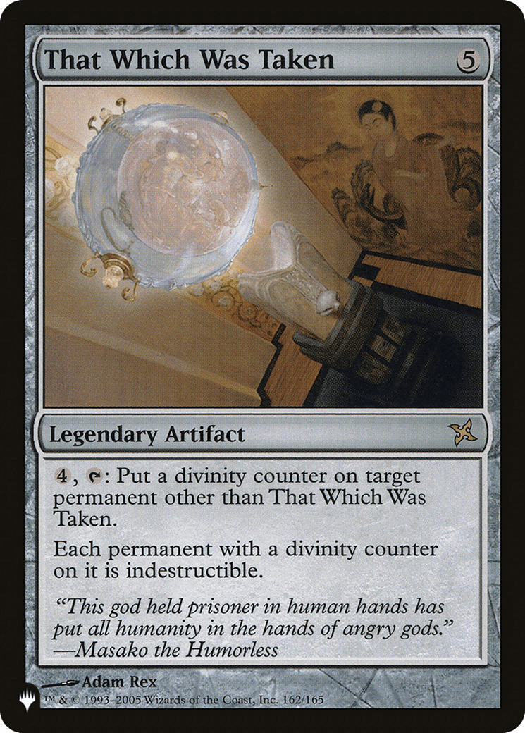 That Which Was Taken |  (BOK-162) [The List]