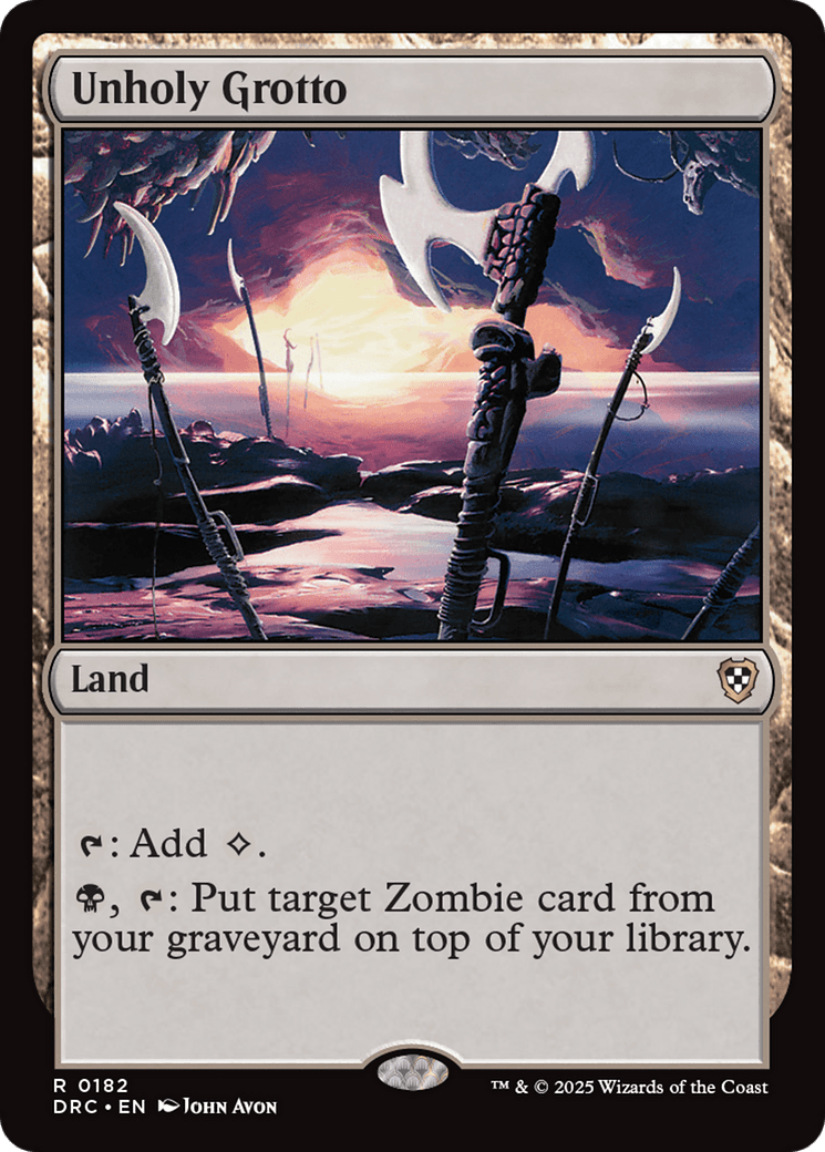 Unholy Grotto (-182) [Commander: Aetherdrift]