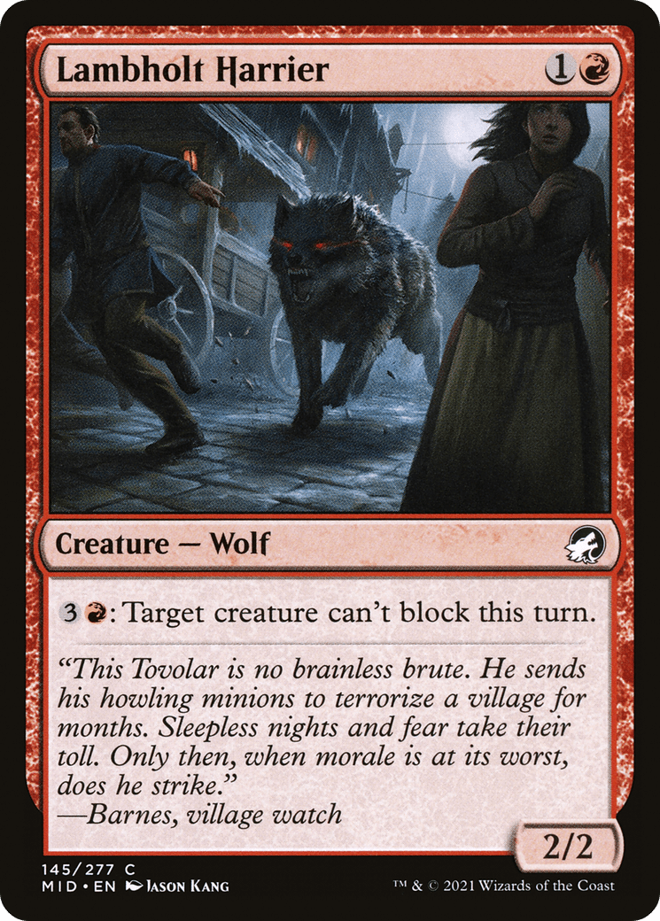 Lambholt Harrier [Innistrad: Midnight Hunt] Foil