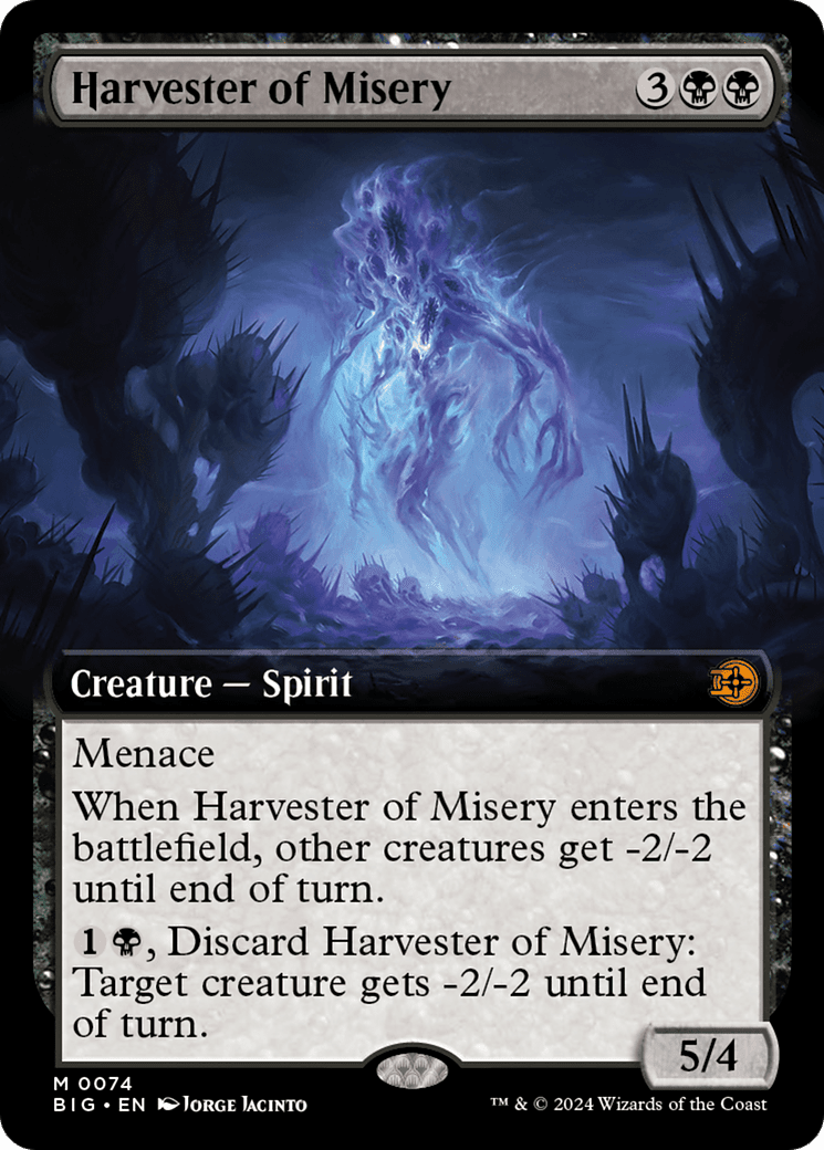 Harvester of Misery (Extended Art) [Outlaws of Thunder Junction: The Big Score] Foil