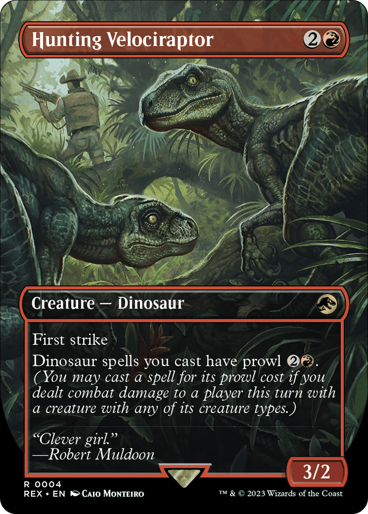 Hunting Velociraptor (Borderless) [Jurassic World Collection] Foil