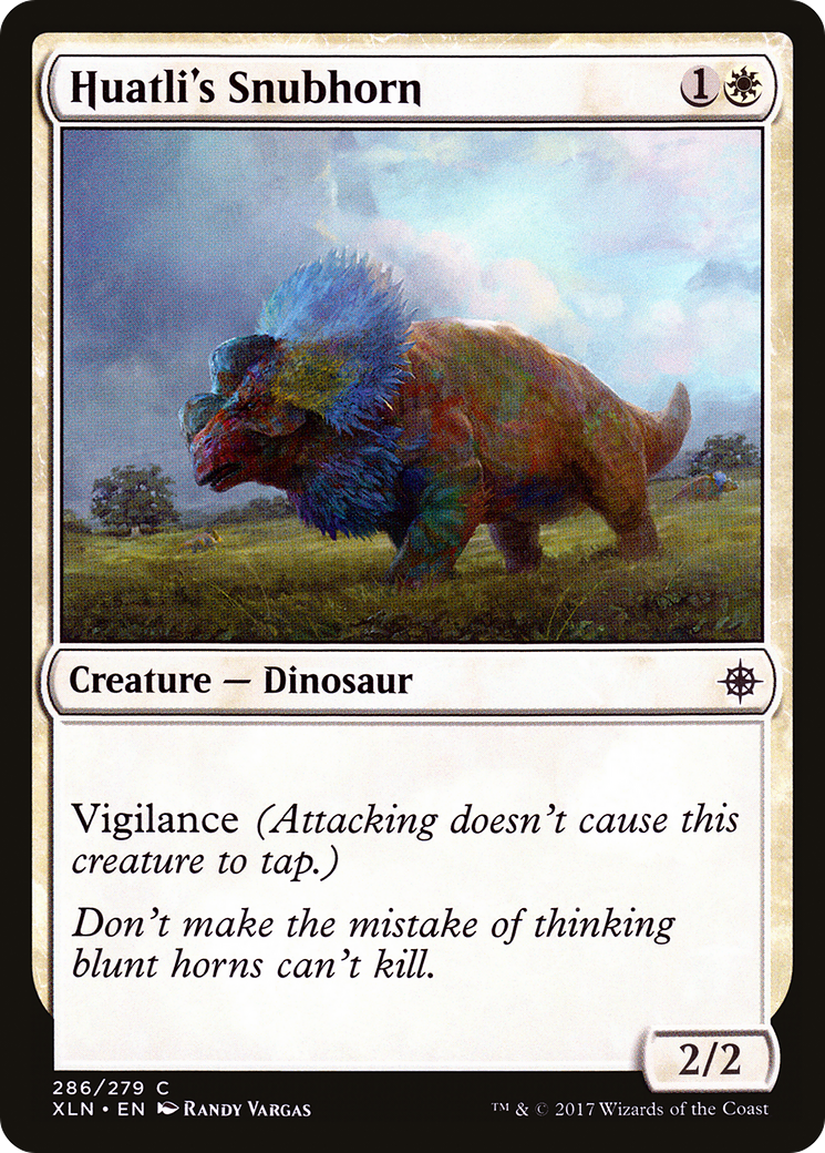 Huatli's Snubhorn (286) [Ixalan]  Foil