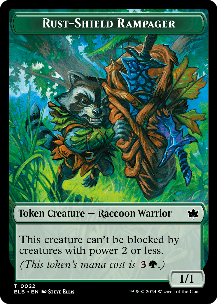 Rust-Shield Rampager (TBLB-022) - Bloomburrow Tokens
