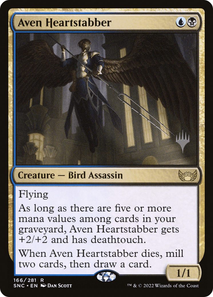 Aven Heartstabber (Promo Pack) [Streets of New Capenna Promos] Foil