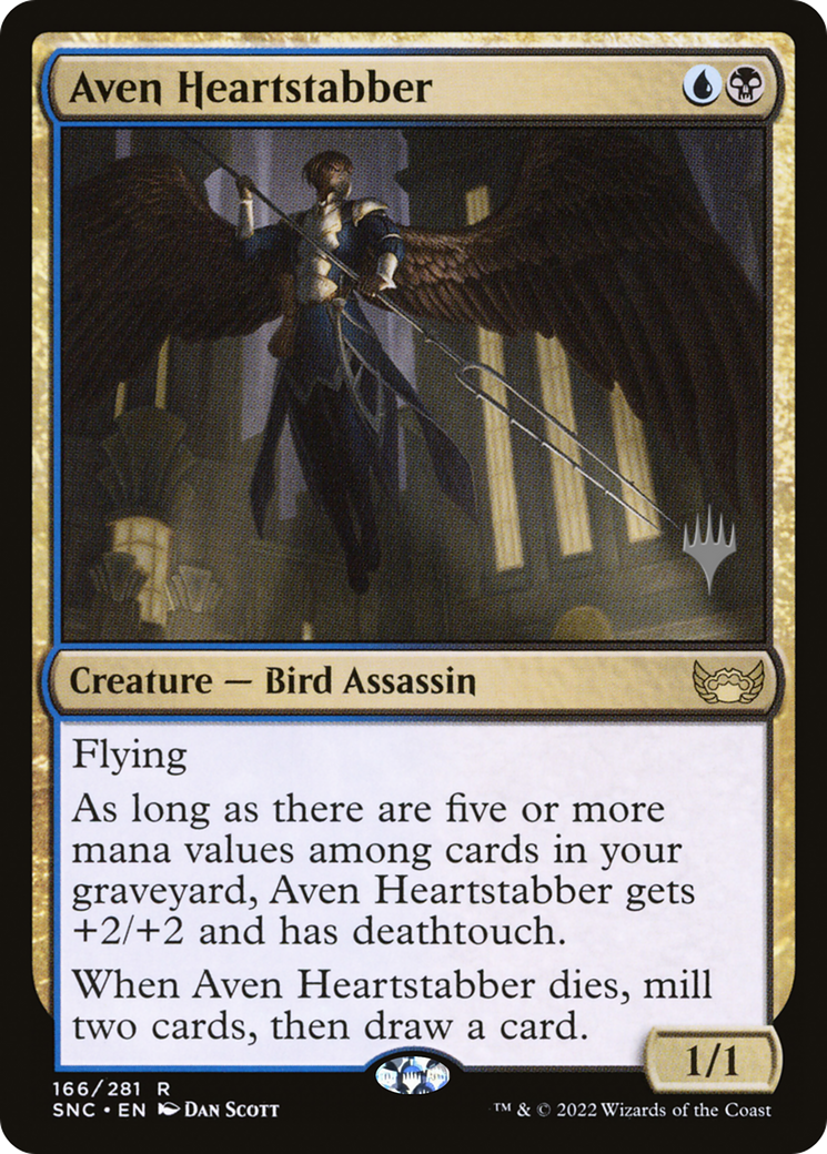 Aven Heartstabber (Promo Pack) [Streets of New Capenna Promos] Foil
