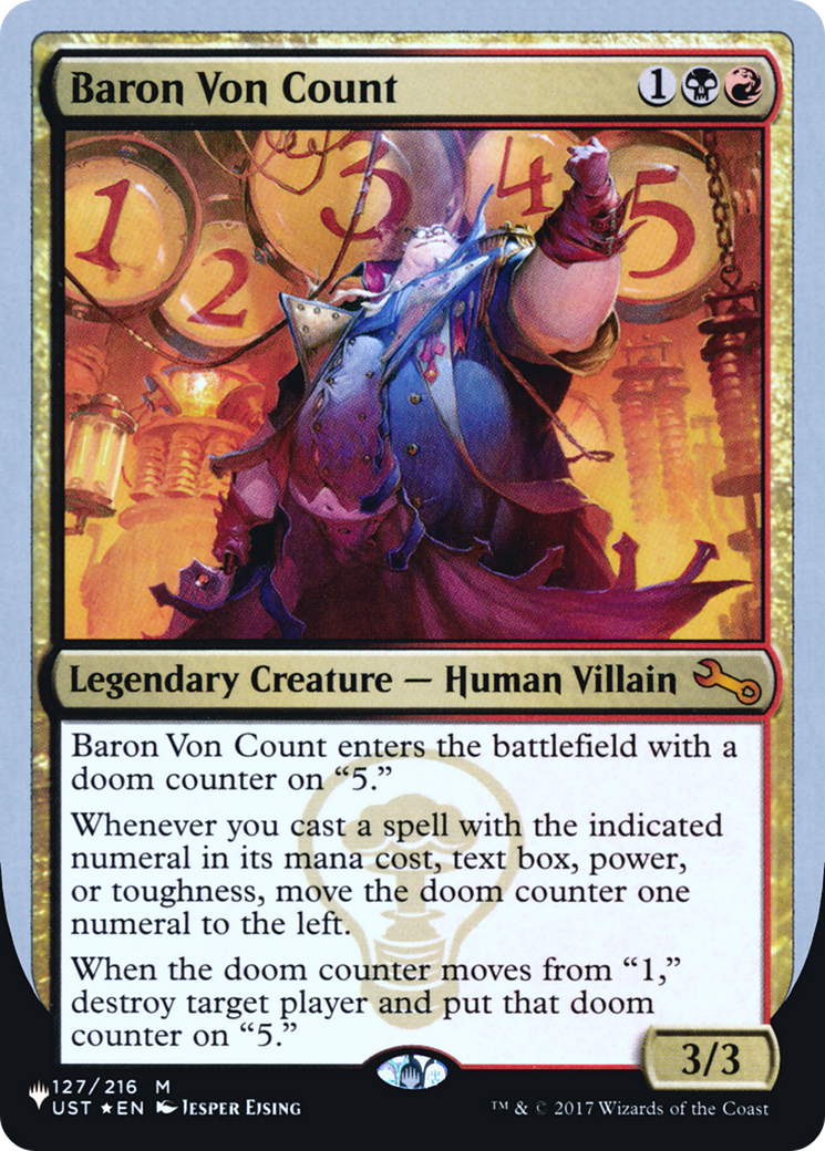 Baron Von Count (ULST-043) - The List (Unfinity Foil Edition) Foil