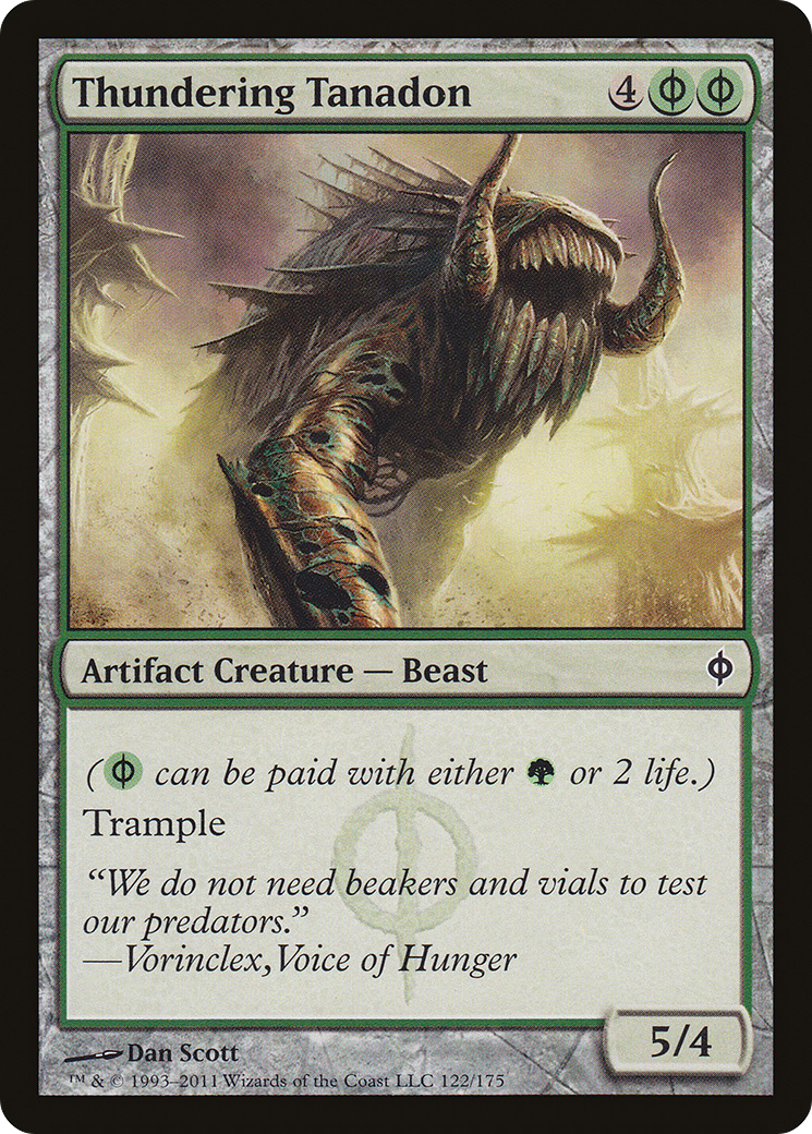 Thundering Tanadon [New Phyrexia] Foil