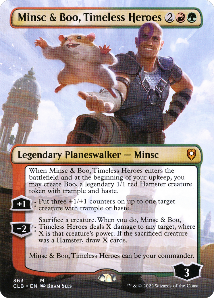 Minsc & Boo, Timeless Heroes (Borderless) [Commander Legends: Battle for Baldur's Gate] Foil