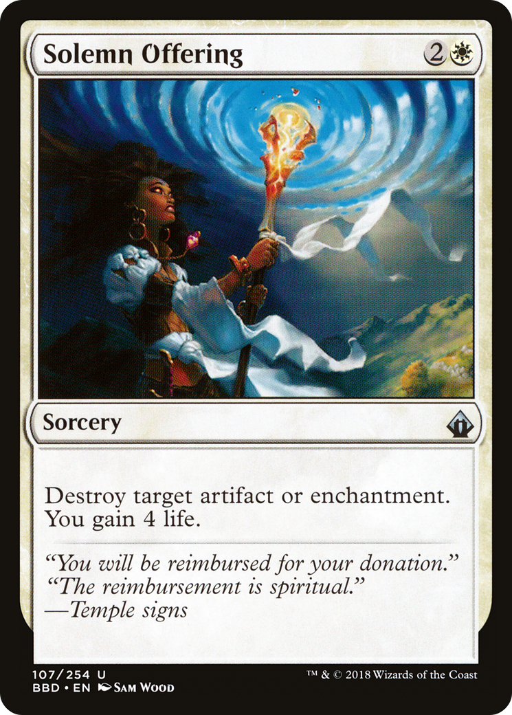 Solemn Offering [Battlebond] Foil