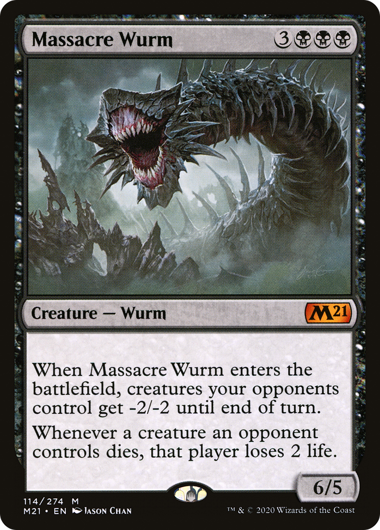 Massacre Wurm [Core Set 2021] Foil