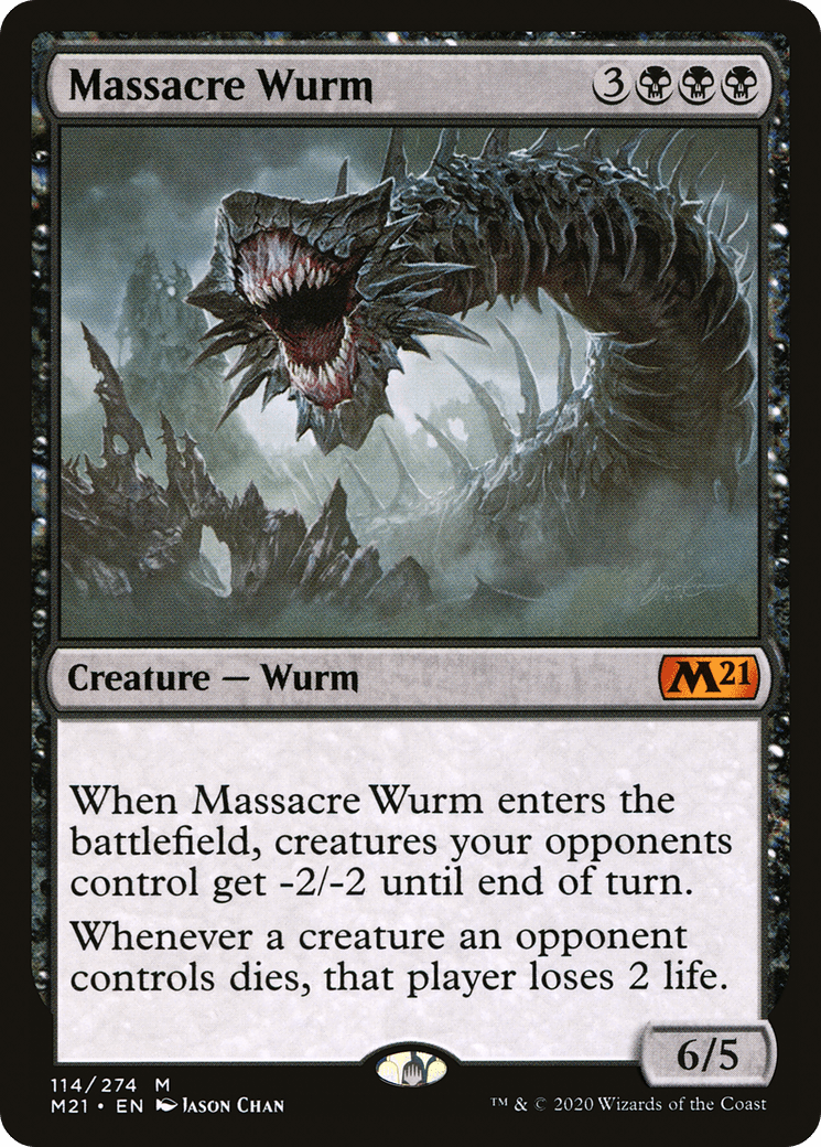 Massacre Wurm [Core Set 2021] Foil