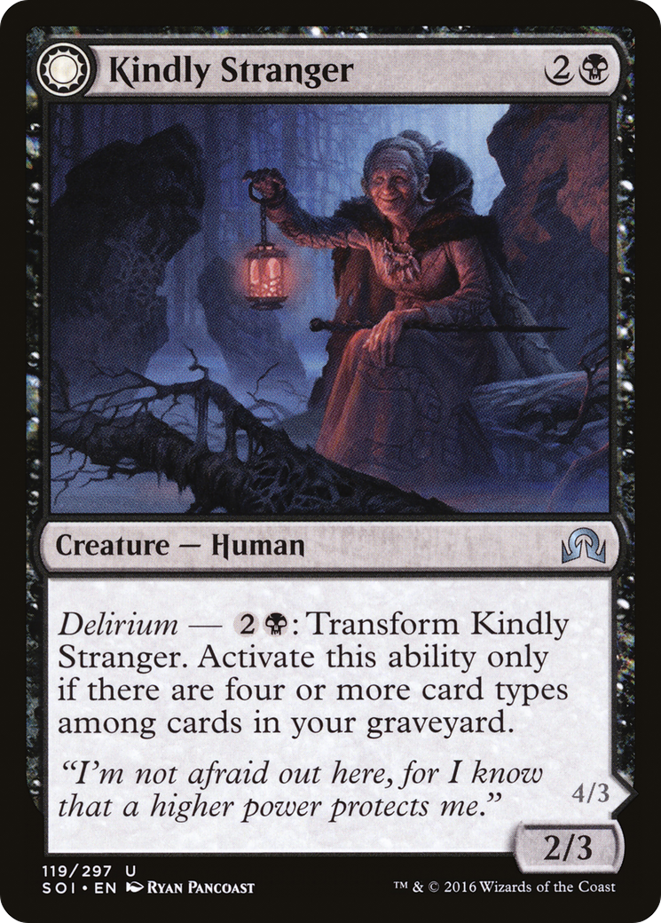 Kindly Stranger // Demon-Possessed Witch [Shadows over Innistrad] Foil