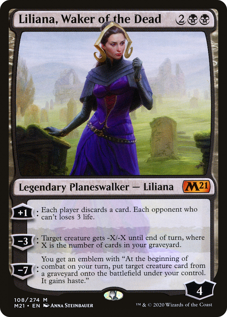 Liliana, Waker of the Dead [Core Set 2021] Foil