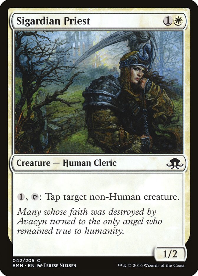 Sigardian Priest 42/205 (Eldritch Moon)  - Foil