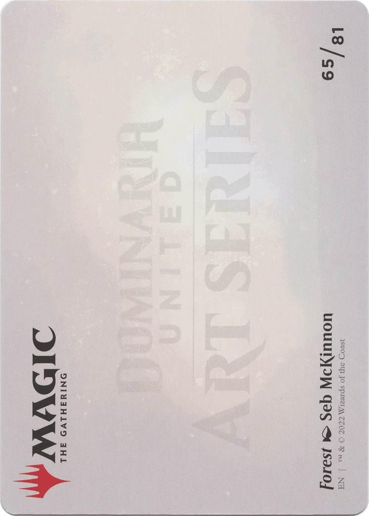 Forest // Forest (ADMU-065) - Dominaria United Art Series (Borderless) Foil