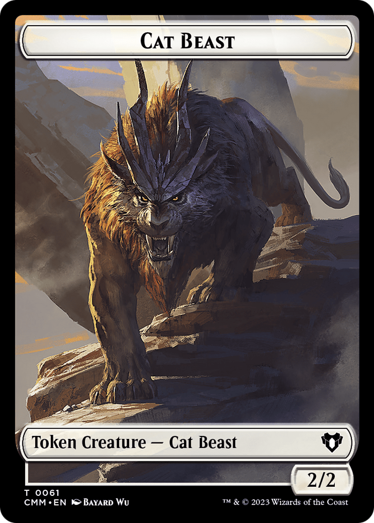 Cat Beast (TCMM-061) - Commander Masters Tokens