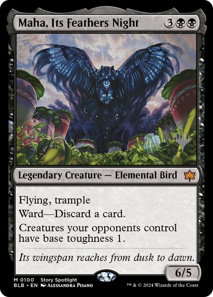 Maha, Its Feather Night (Promo Pack) [Bloomburrow Promos] Foil