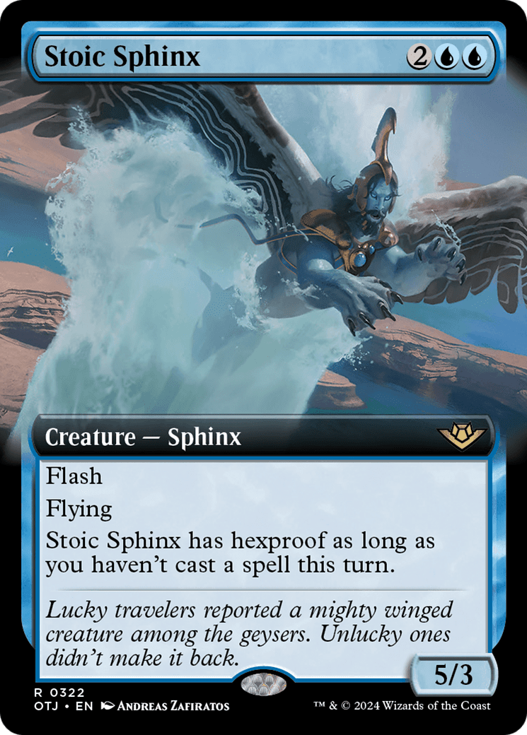 Stoic Sphinx (Extended Art) [Outlaws of Thunder Junction] Foil
