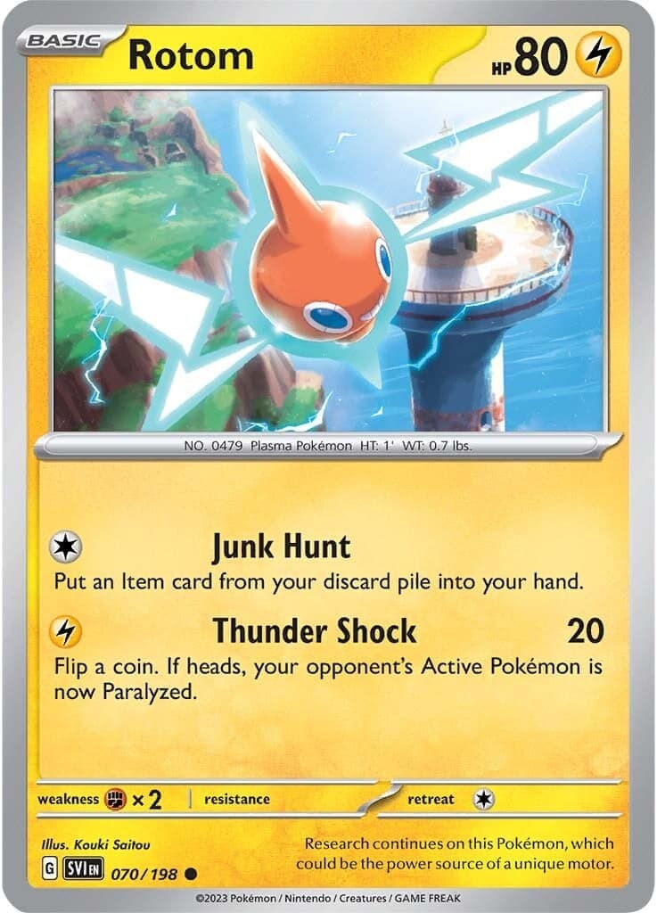 Rotom 070/198 - SV01 Scarlet & Violet Base Set Reverse Holofoil
