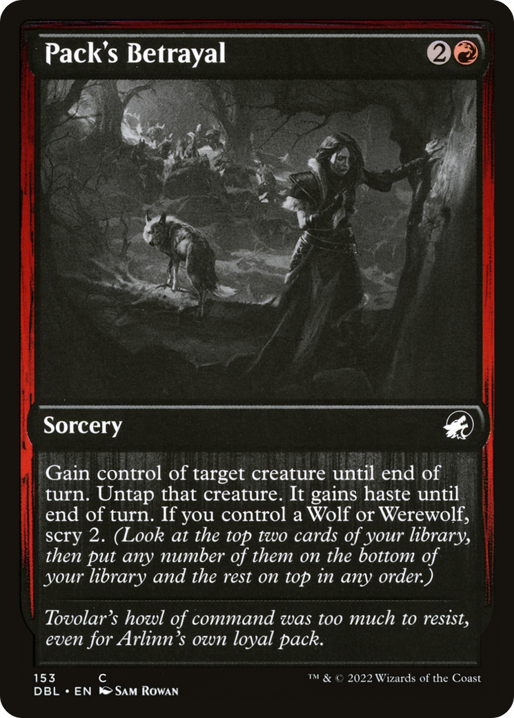 Pack's Betrayal [Innistrad: Double Feature] Foil
