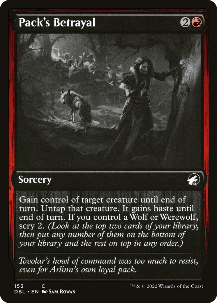 Pack's Betrayal (DBL-153) - Innistrad: Double Feature Foil
