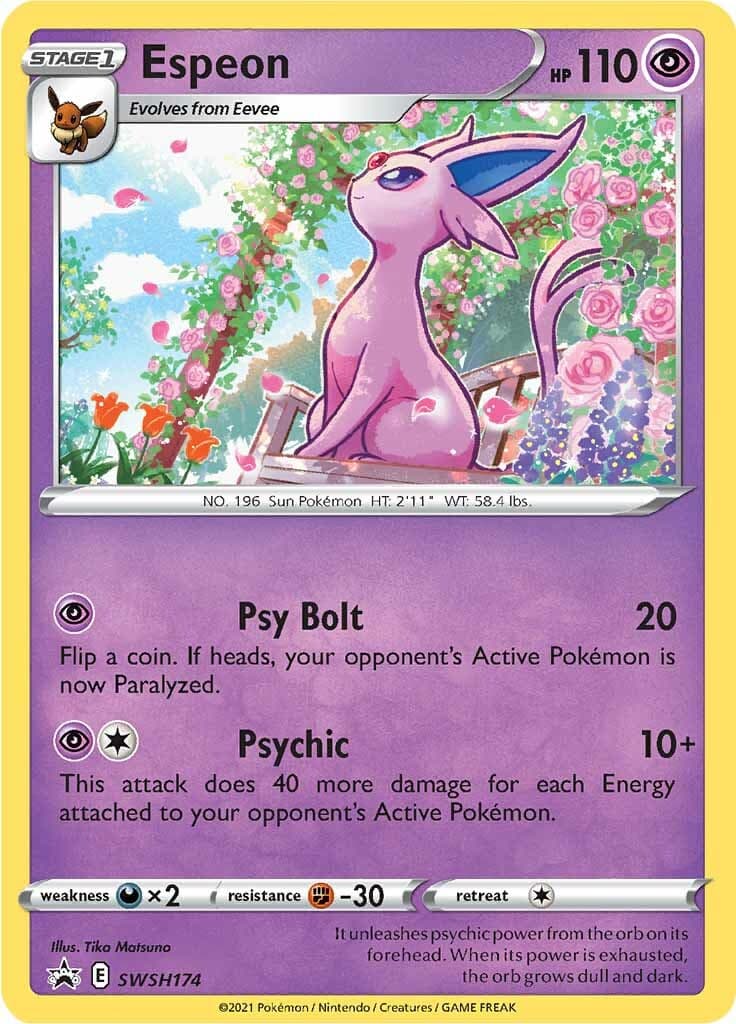 Espeon SWSH174/307 - SWSH Sword & Shield Promo Cards Holofoil
