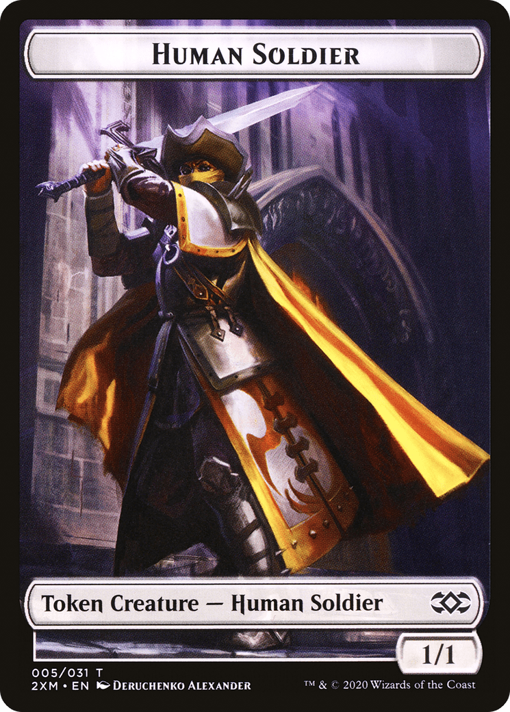 Human Soldier (T2XM-005) - Double Masters Tokens