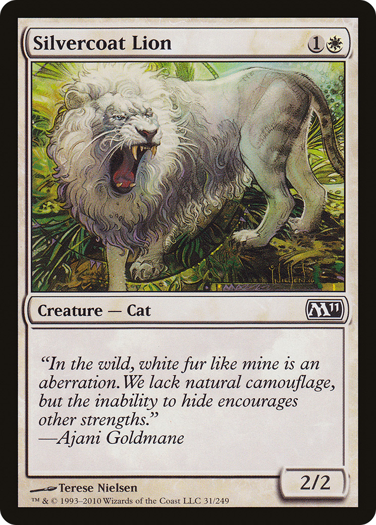 Silvercoat Lion [Magic 2011] Foil