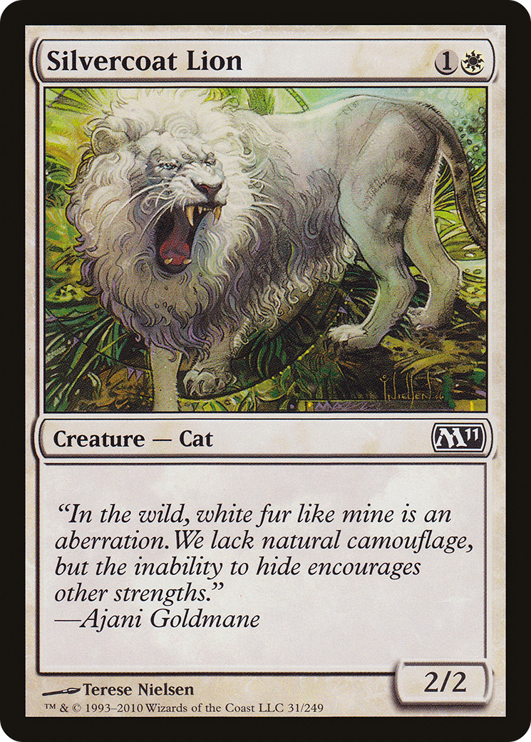 Silvercoat Lion [Magic 2011] Foil