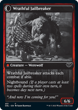 Weary Prisoner // Wrathful Jailbreaker [Innistrad: Double Feature] Foil
