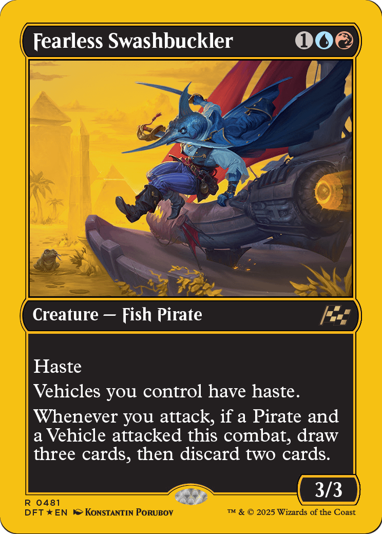 Fearless Swashbuckler |  Foil (481) [Aetherdrift]