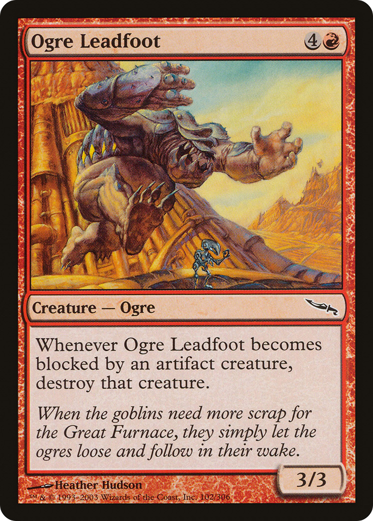 Ogre Leadfoot [Mirrodin] Foil