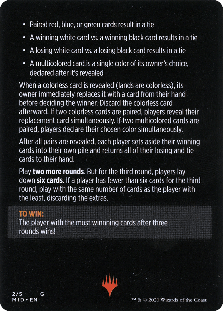 Day Vs. Night // Day vs. Night (cont'd) (MMID-002) - Innistrad: Midnight Hunt Minigames Foil