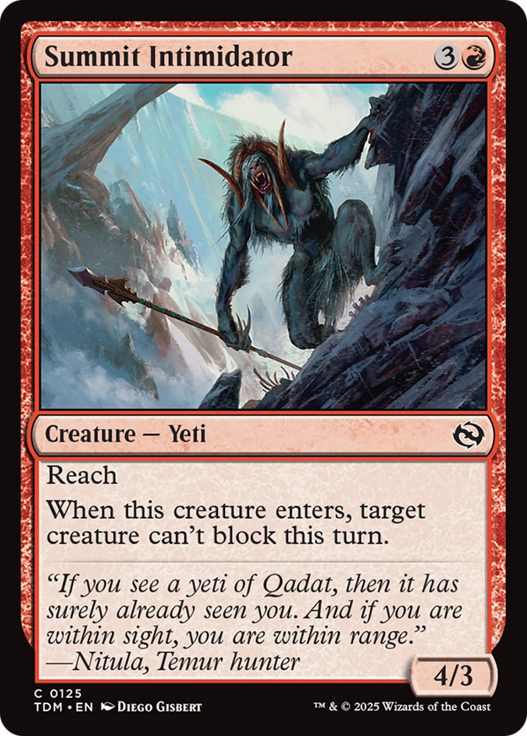 Summit Intimidator (125) [Tarkir: Dragonstorm]  Foil