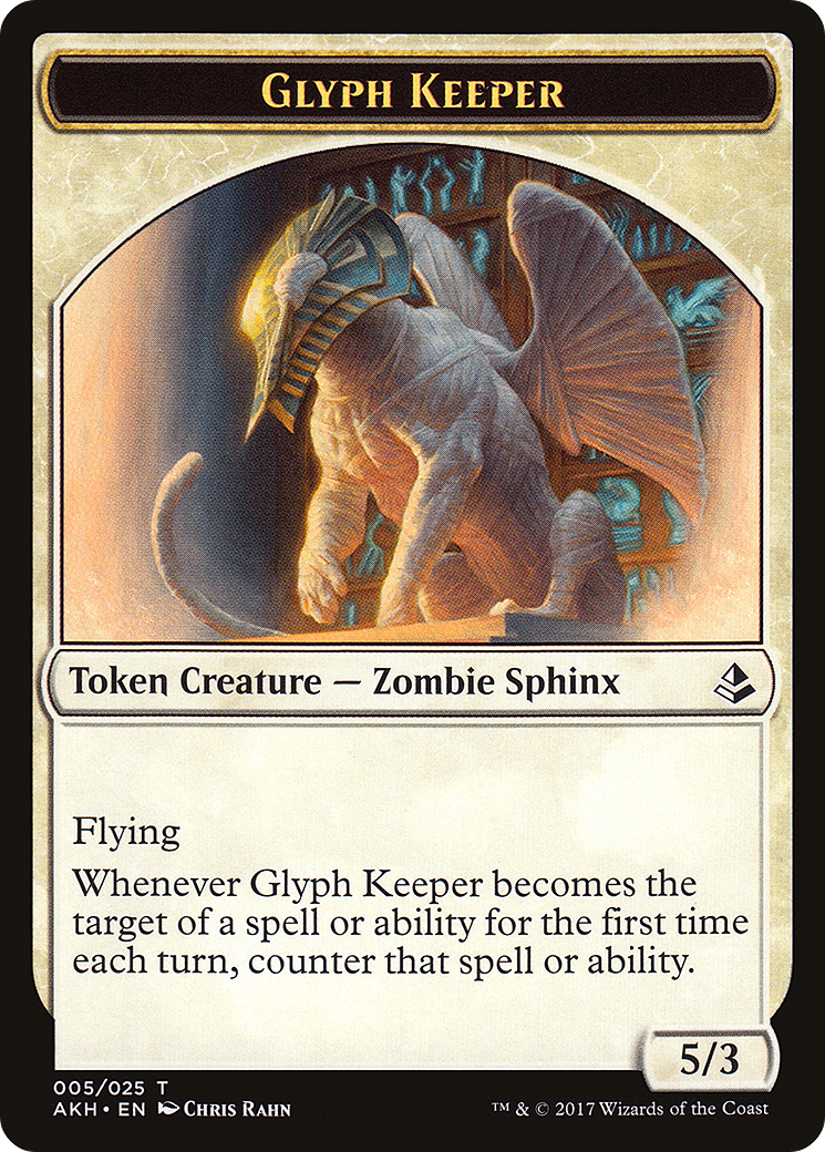 Glyph Keeper (005) [Amonkhet Tokens]  Foil