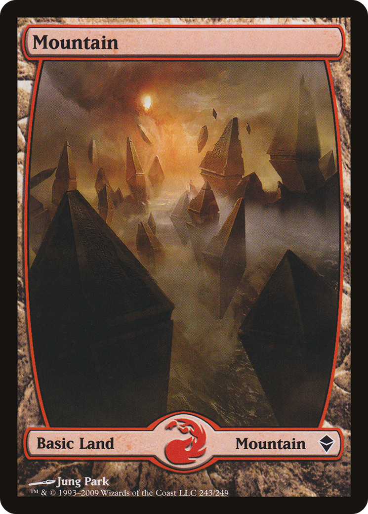 Mountain (243) [Zendikar] Foil