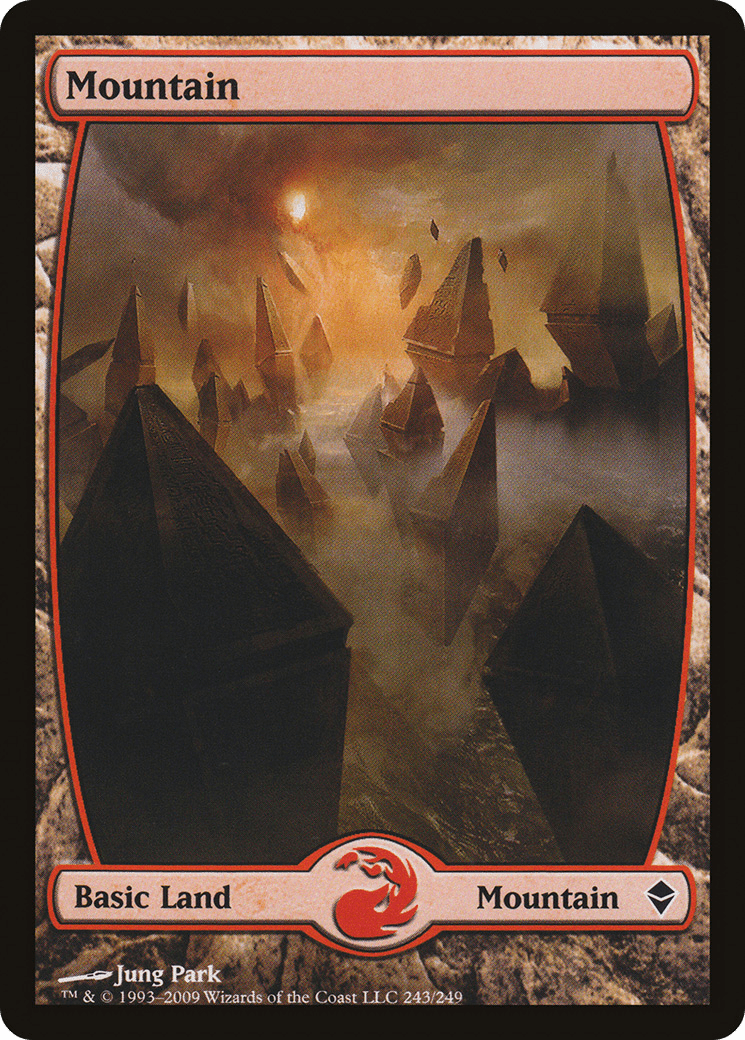 Mountain (243) [Zendikar] Foil