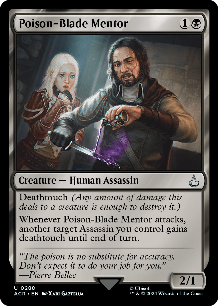 Poison-Blade Mentor [Assassin's Creed]