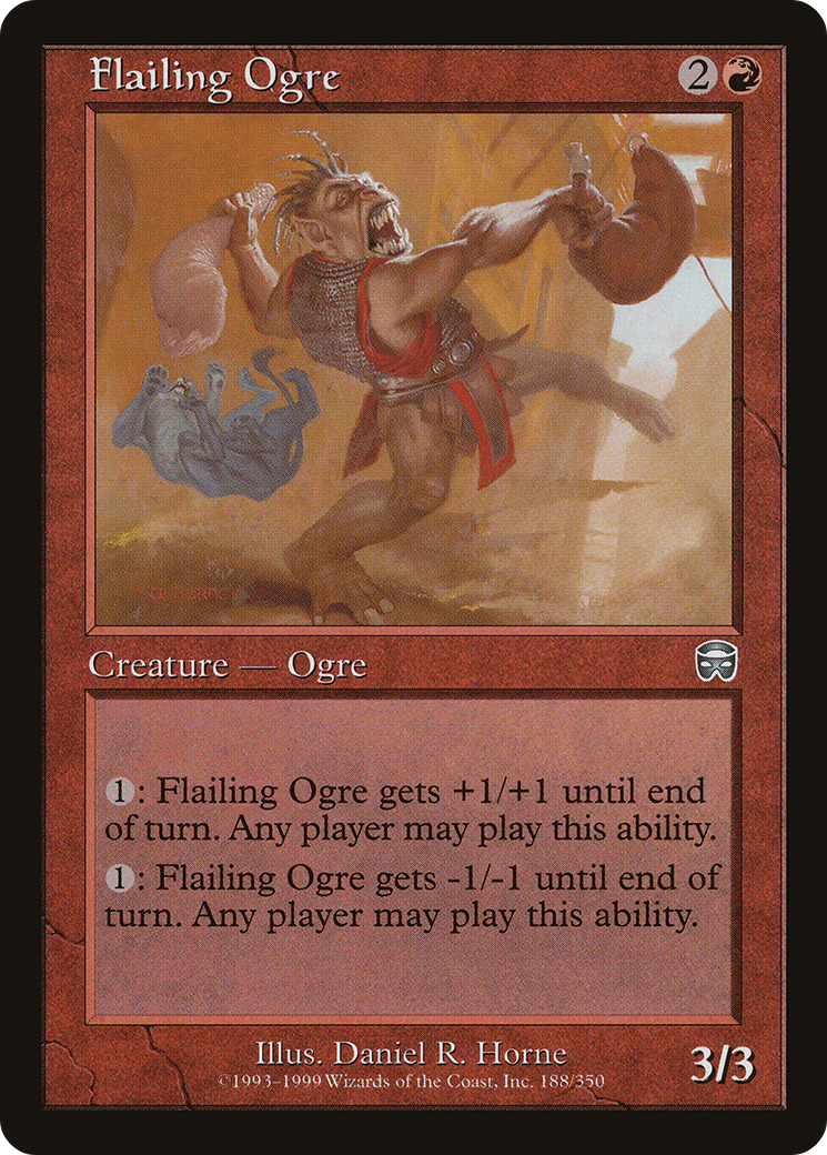 Flailing Ogre [Mercadian Masques] Foil