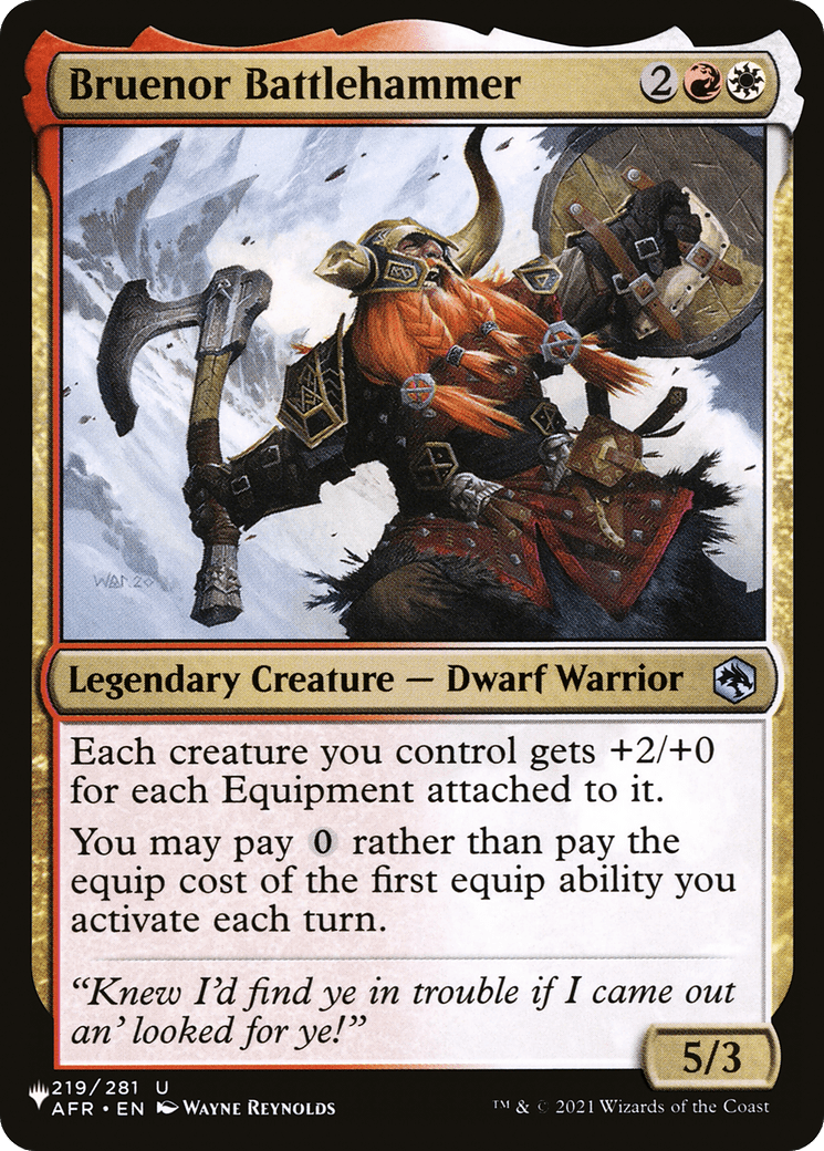Bruenor Battlehammer |  (AFR-219) [The List]