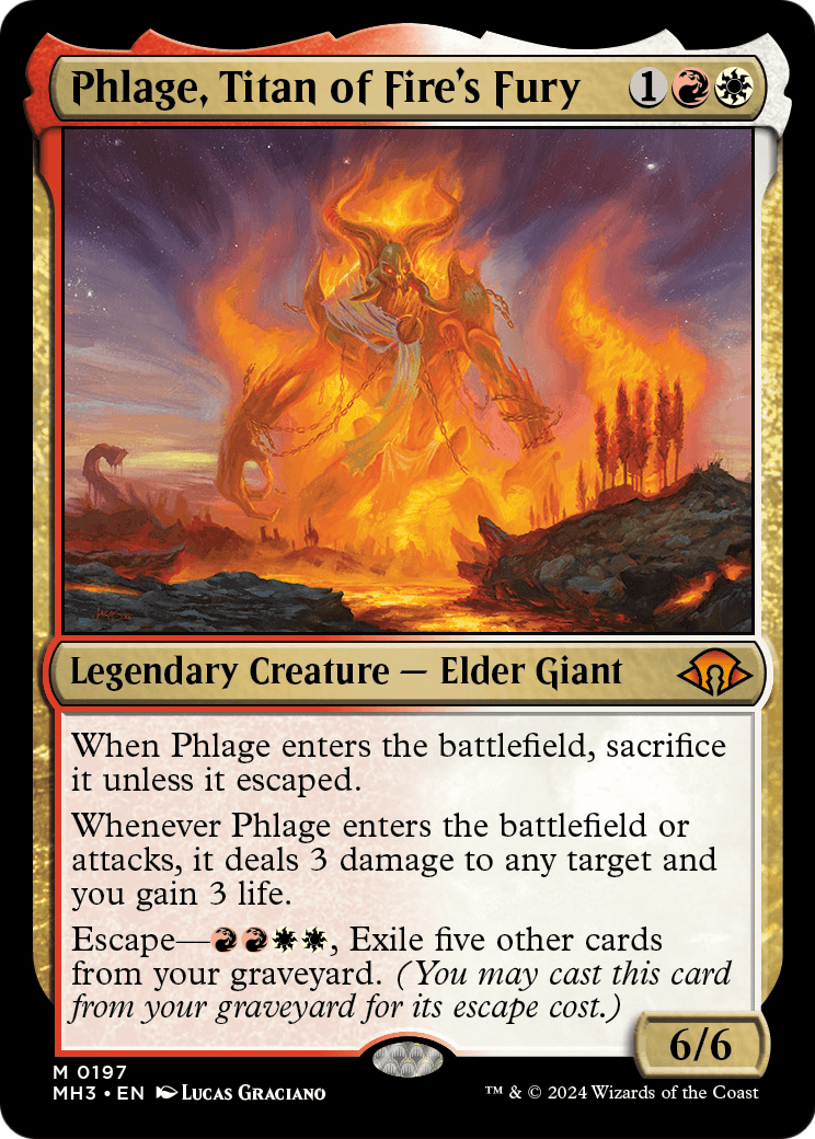 Phlage, Titan of Fire's Fury [Modern Horizons 3] Foil