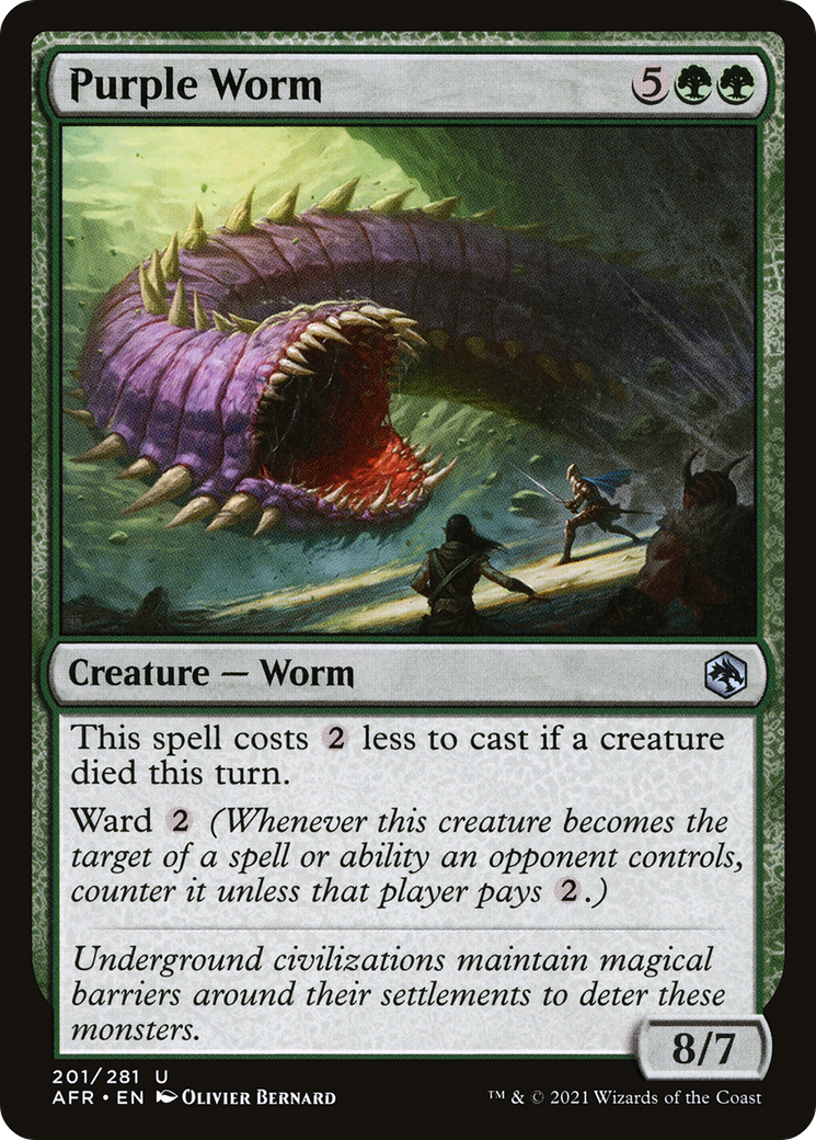Purple Worm [Dungeons & Dragons: Adventures in the Forgotten Realms] Foil