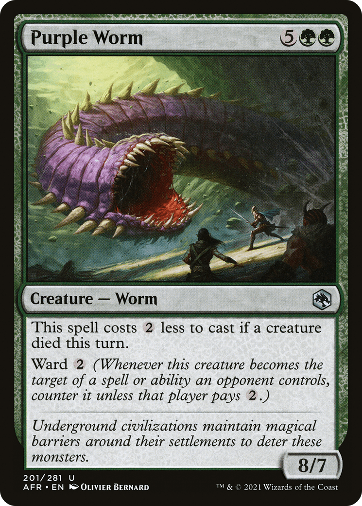 Purple Worm [Dungeons & Dragons: Adventures in the Forgotten Realms] Foil