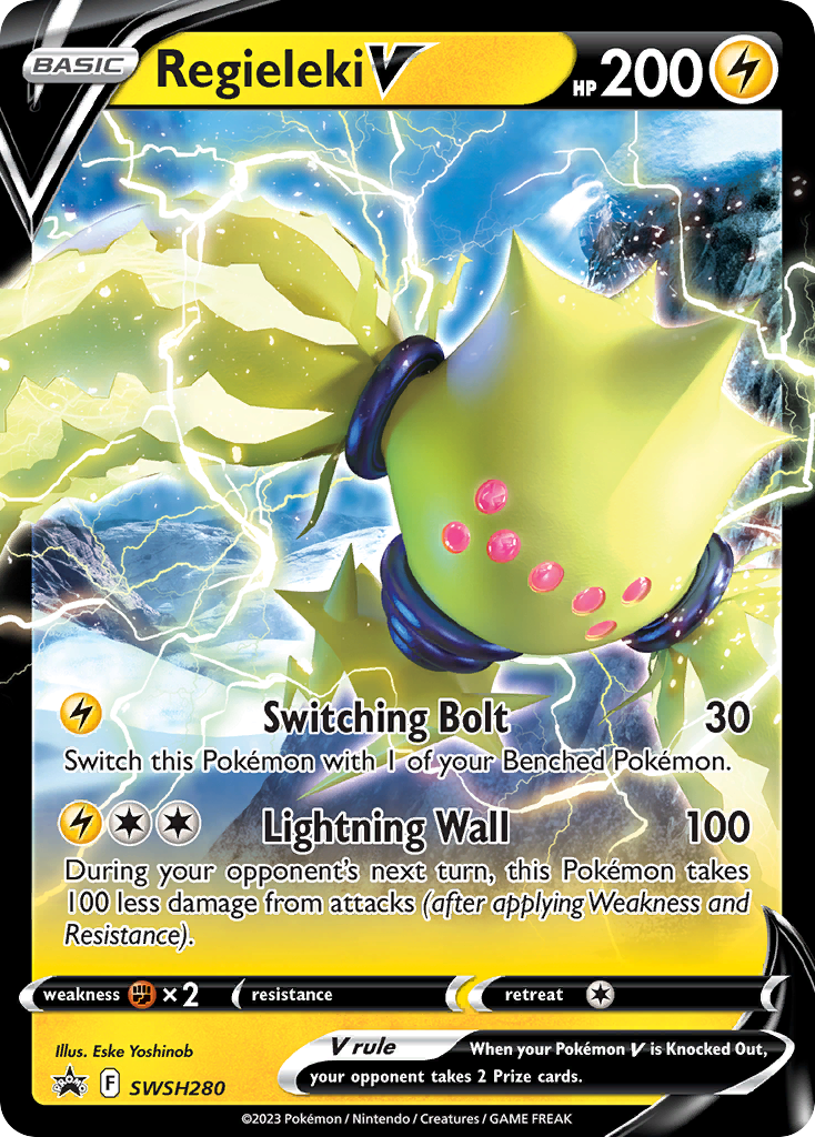 Regieleki V SWSH280 SWSH280- Jumbo Cards Holofoil