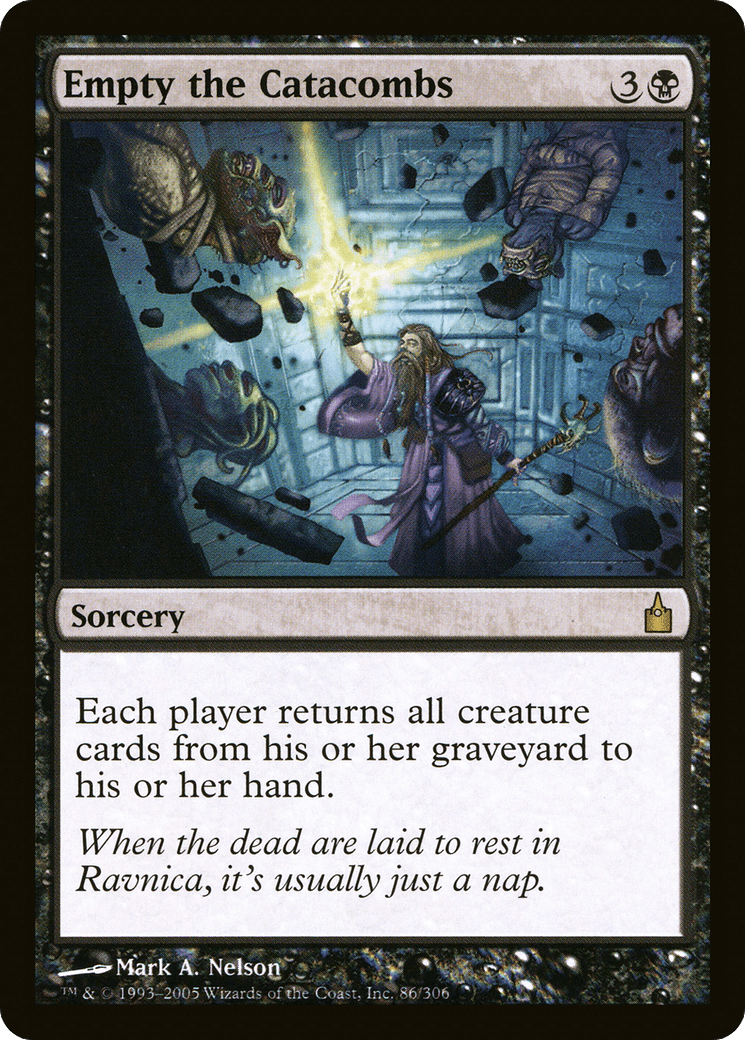 Empty the Catacombs [Ravnica: City of Guilds] Foil