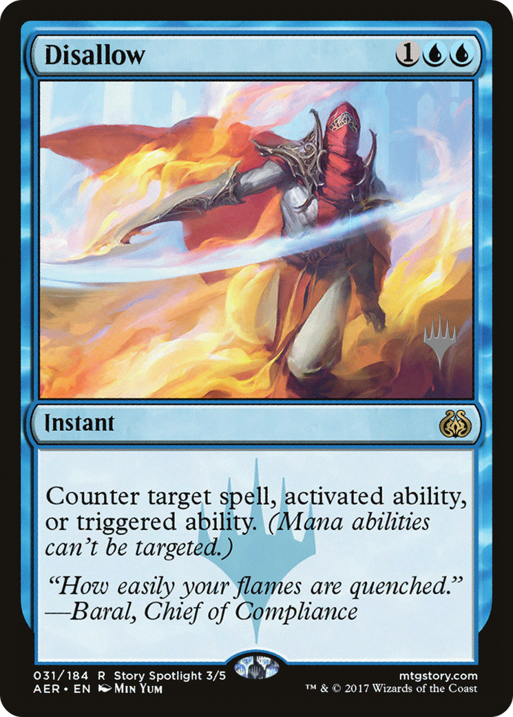 Disallow (Promo Pack) [Aether Revolt Promos] Foil