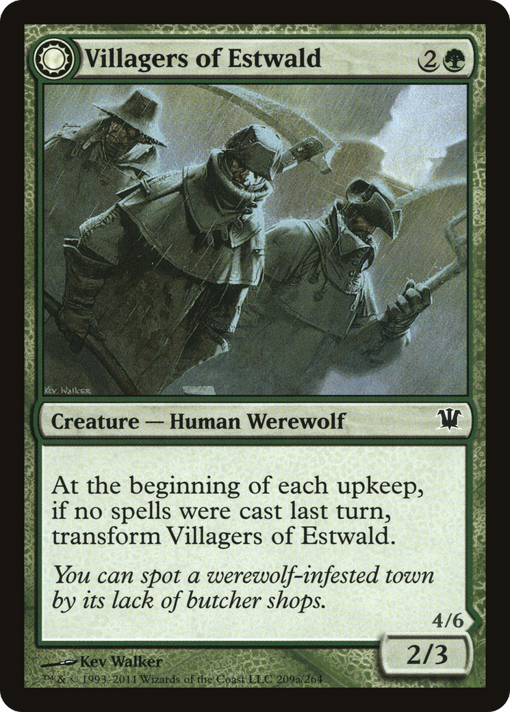 Villagers of Estwald // Howlpack of Estwald [Innistrad] Foil