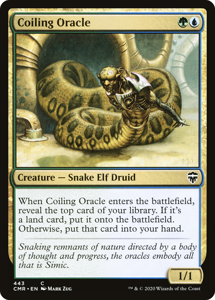 Coiling Oracle (443) [Commander Legends]  Foil