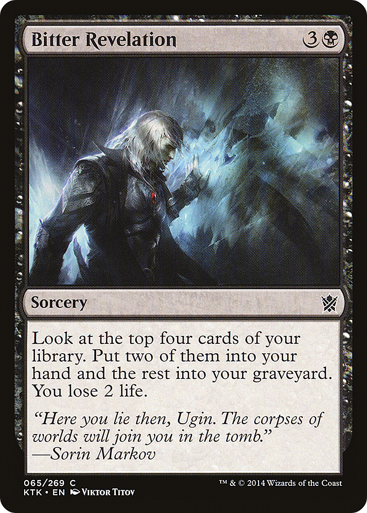 Bitter Revelation [Khans of Tarkir] Foil