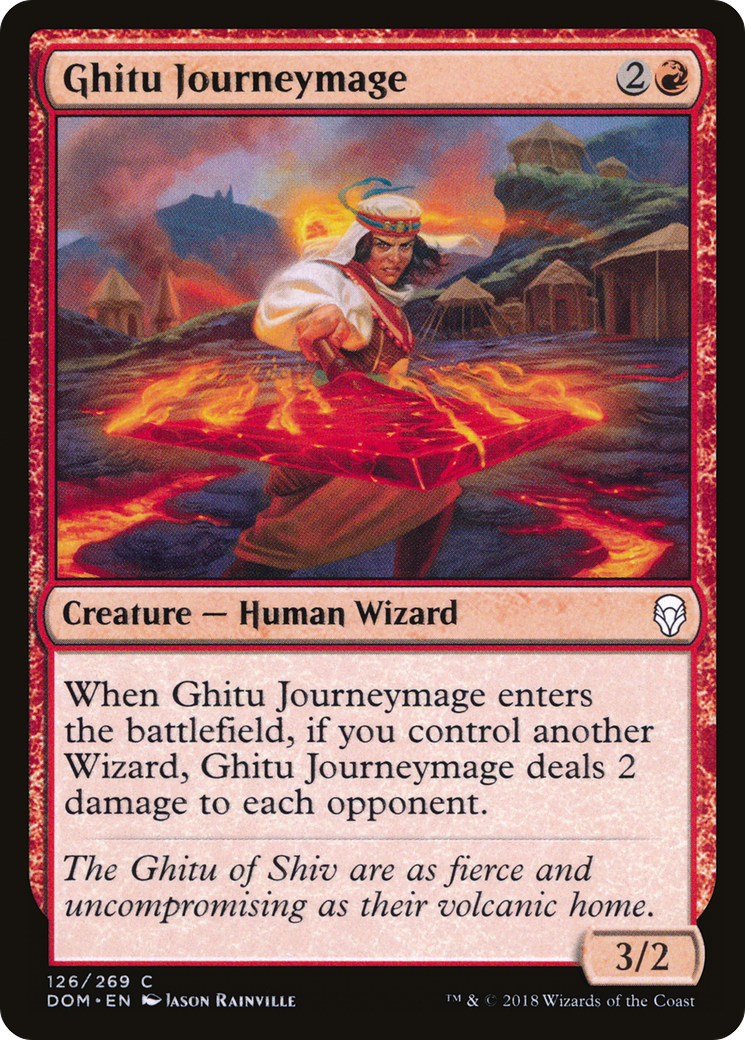 Ghitu Journeymage [Dominaria] Foil